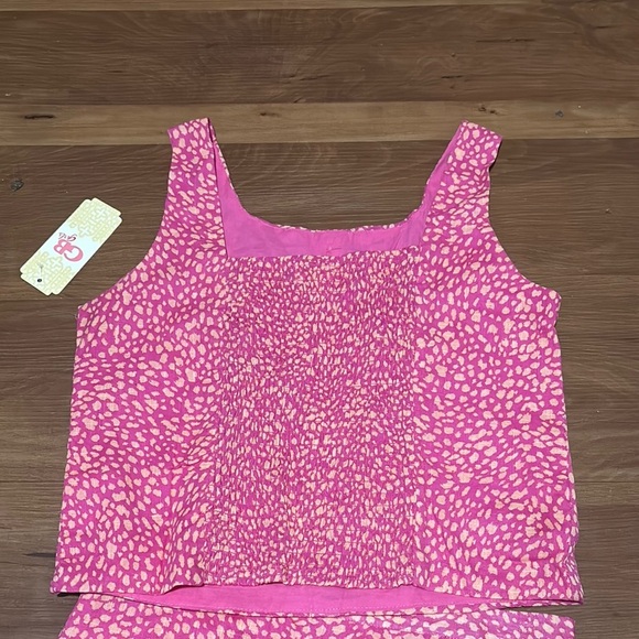 GB Girls Pink and White Cozy Matching Set - Picture 2 of 3